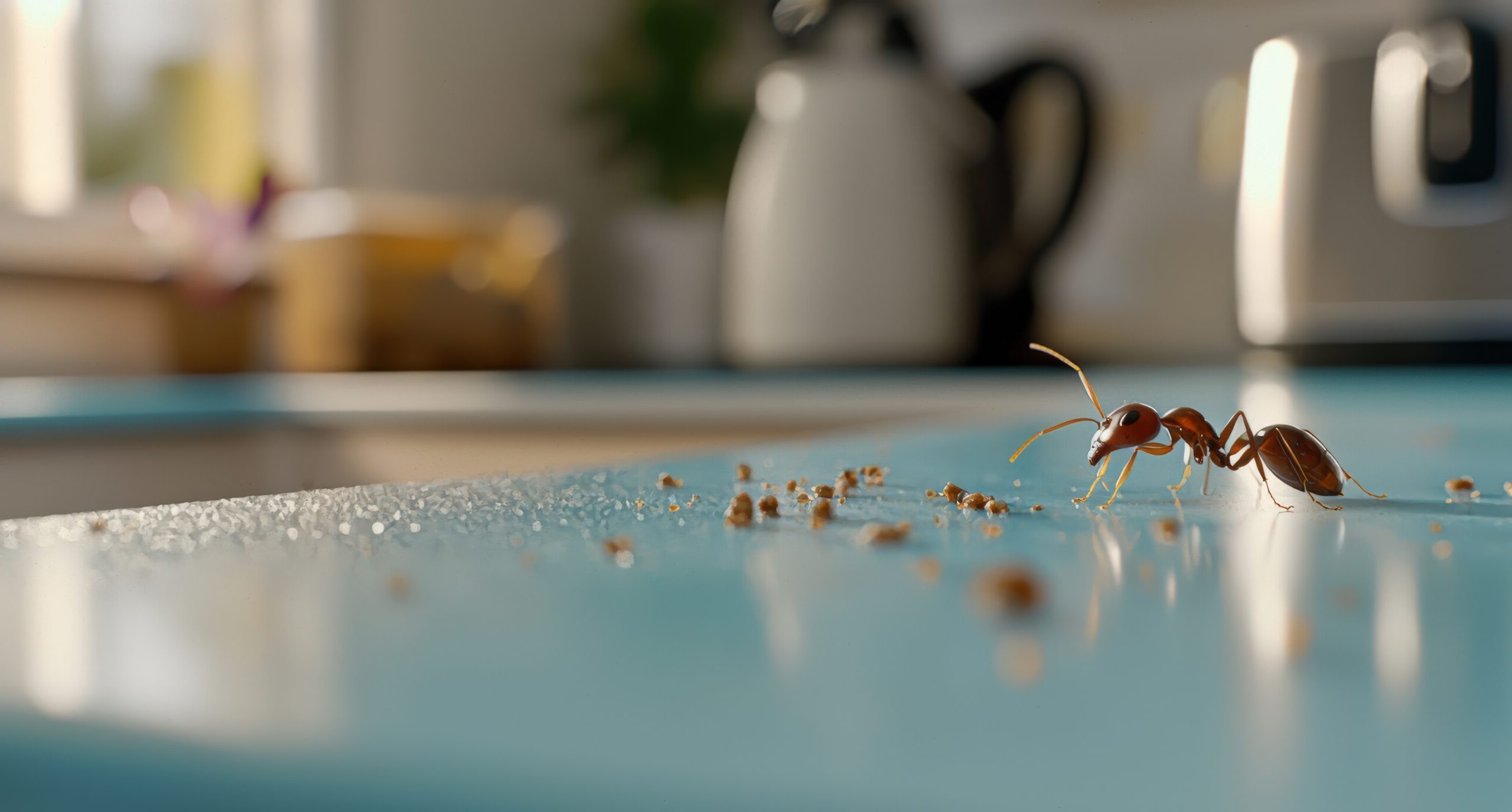 Ant scout looking for a food source.