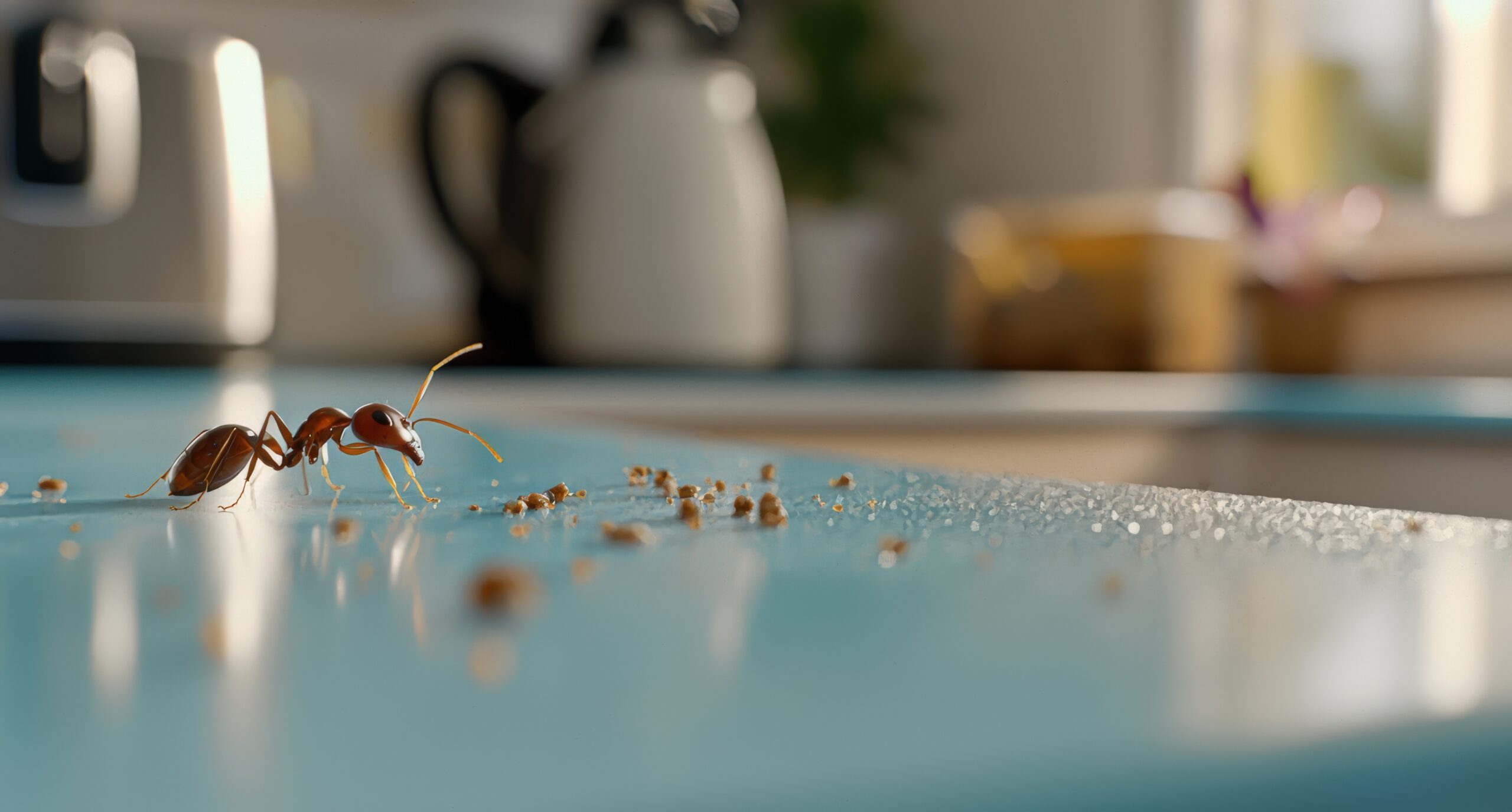 Ant scout looking for a food source.