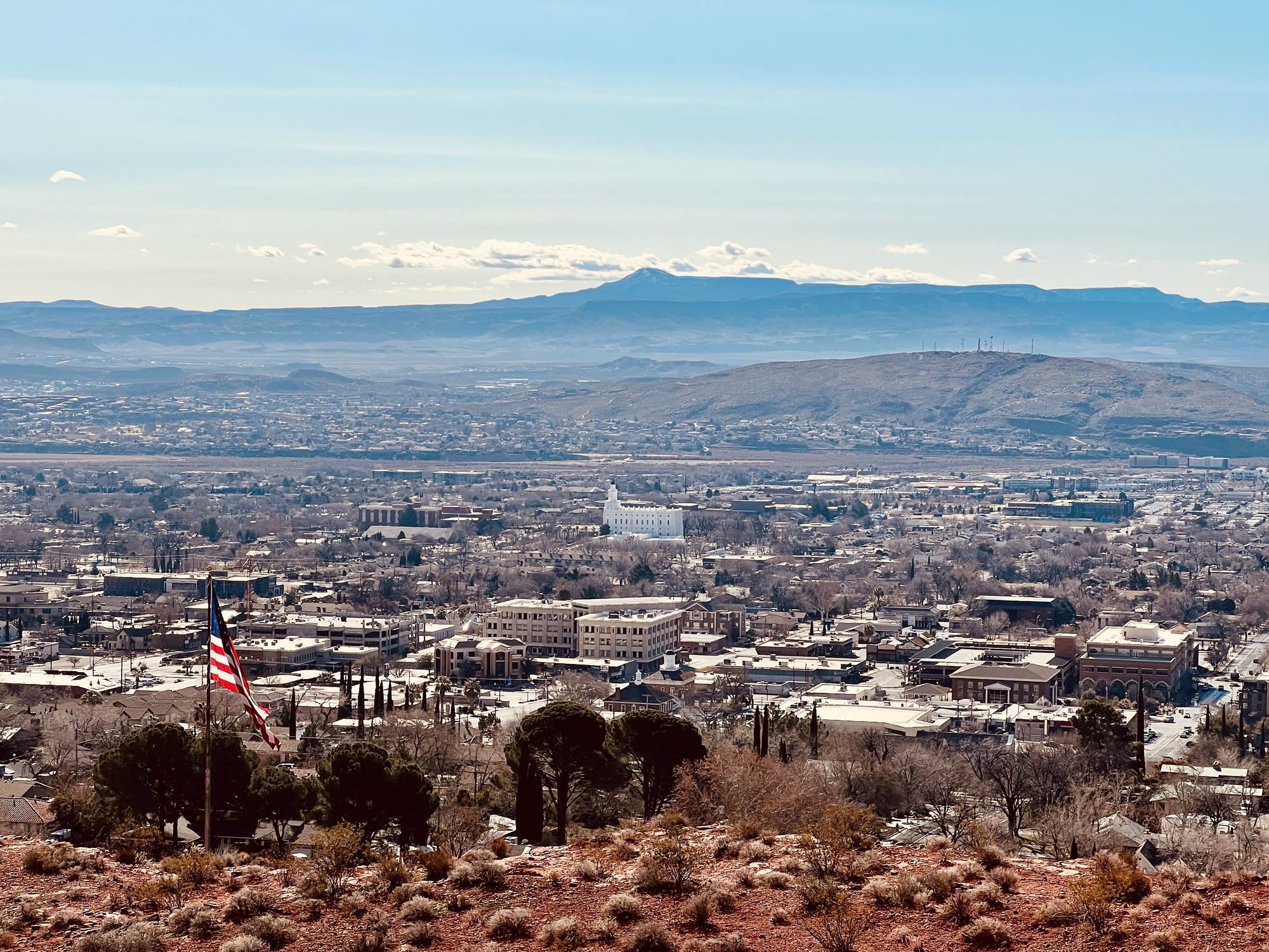 St. George city overlook