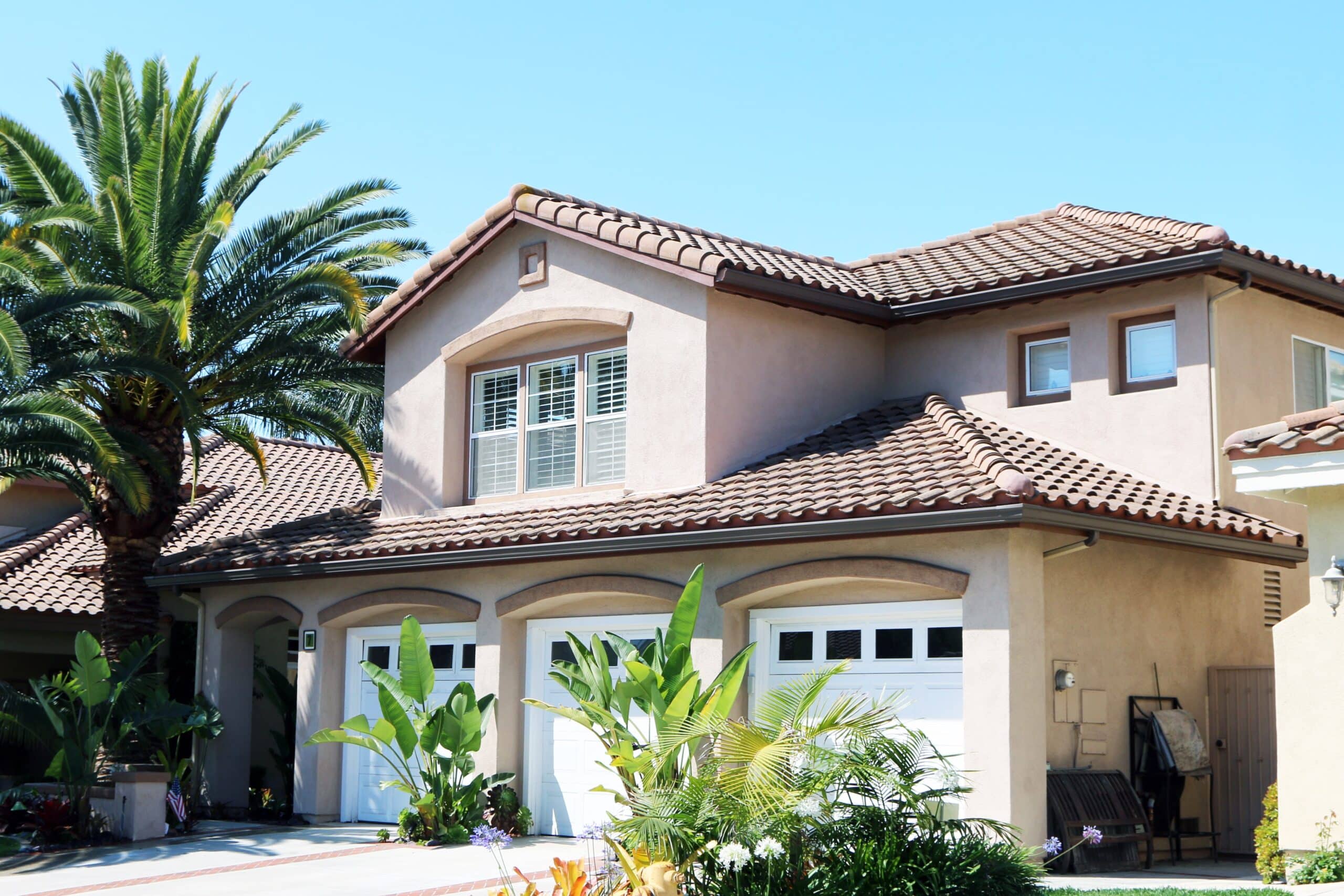 modern suburban house in riverside county